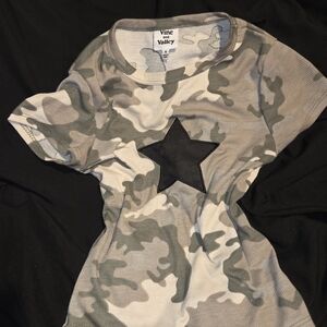 Camouflage T-Shirt with Black Star